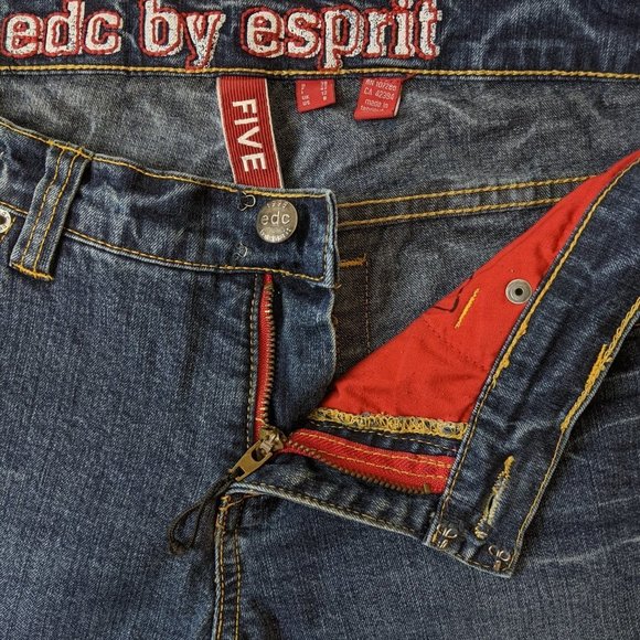 EDC by Esprit Low Rise FIVE Straight cut Jeans Size 8 - Picture 4 of 16